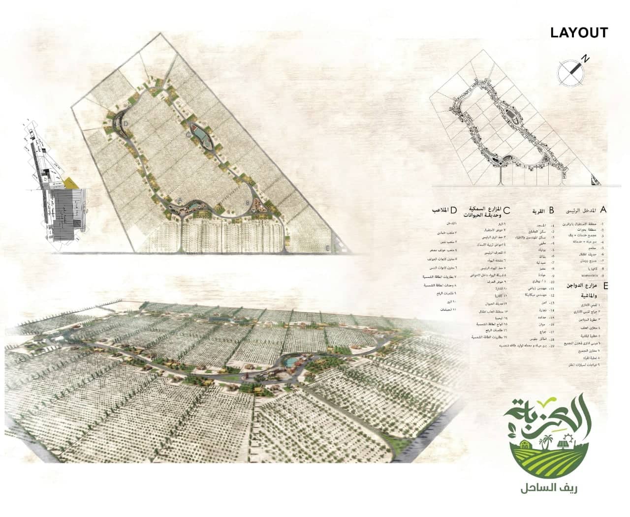 فيلات ريفية على الطراز النوبي – مشروع العزبة